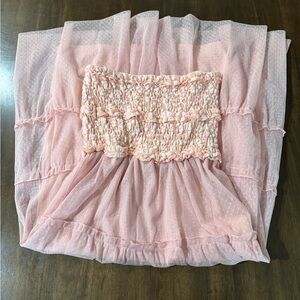 Entro Strapless Pink Dress